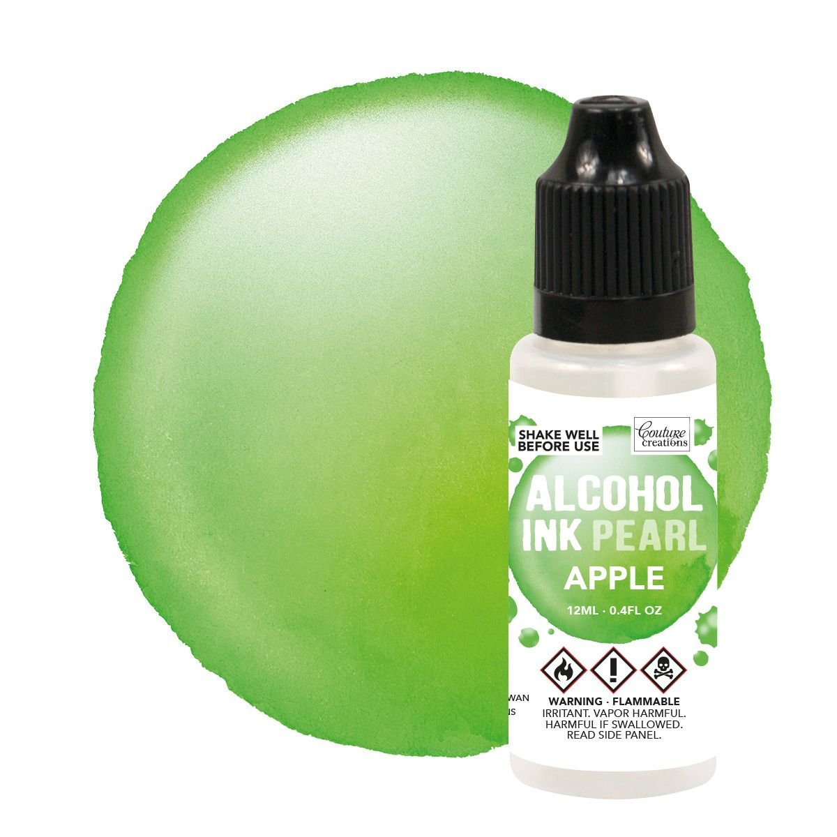 Couture Creation Alcohol Ink 12ml Pearl Apple - theartshop.com.au