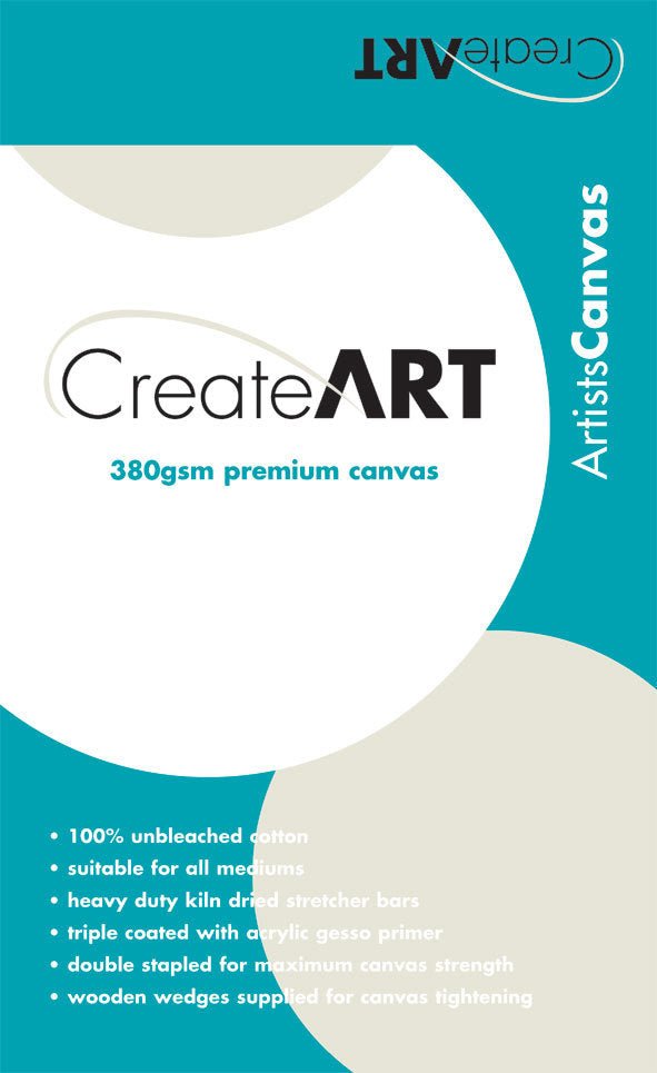 CreateArt Artist Premium Canvas 38mm 12 x 12" - theartshop.com.au