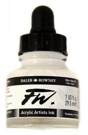 Daler FW Ink 29.5ml 011 Titanium White - theartshop.com.au