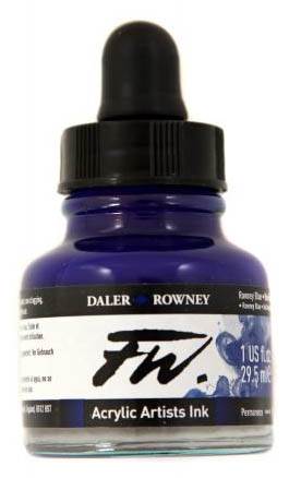 Daler FW Ink 29.5ml 119 Rowney Blue - theartshop.com.au