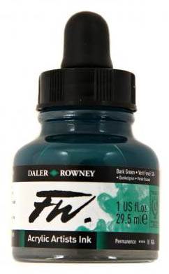 Daler FW Ink 29.5ml 326 Dark Green - theartshop.com.au