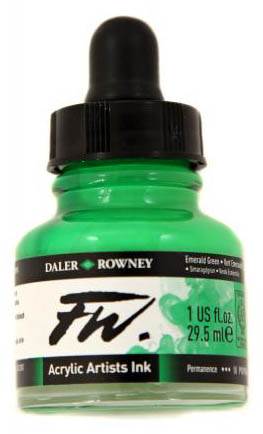 Daler FW Ink 29.5ml 335 Emerald Green - theartshop.com.au