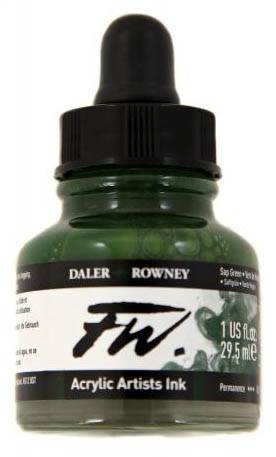 Daler FW Ink 29.5ml 375 Sap Green - theartshop.com.au