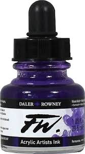 Daler FW Ink 29.5ml 454 Velvet Violet - theartshop.com.au