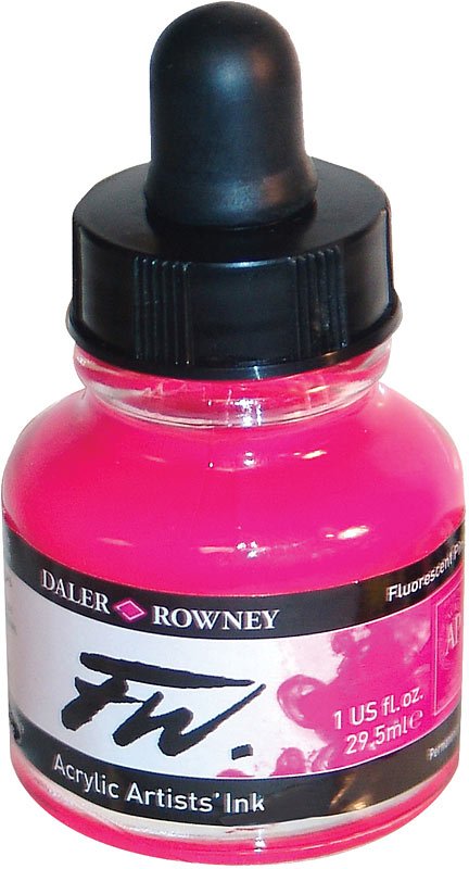 Daler FW Ink 29.5ml 538 Fluorescent Pink - theartshop.com.au