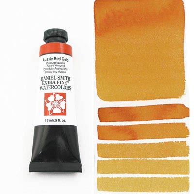 Daniel Smith Watercolour 15ml Aussie Red Gold - theartshop.com.au