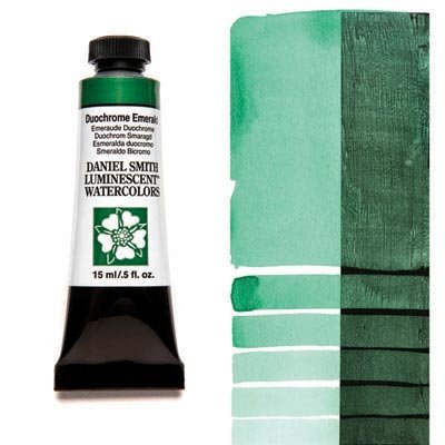 Daniel Smith Watercolour 15ml Duochrome Emerald - theartshop.com.au