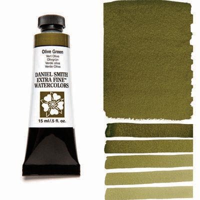 Daniel Smith Watercolour 15ml Olive Green - theartshop.com.au
