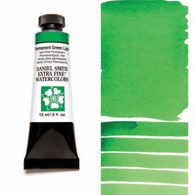 Daniel Smith Watercolour 15ml Permanent Green Light - theartshop.com.au