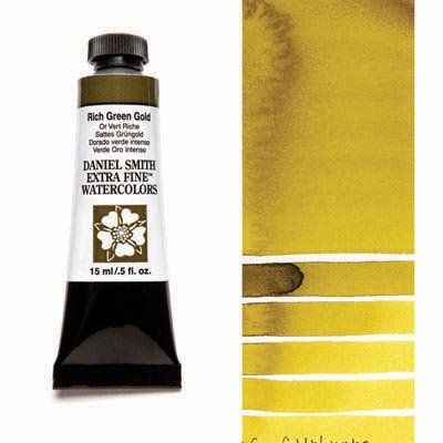 Daniel Smith Watercolour 15ml Rich Green Gold - theartshop.com.au