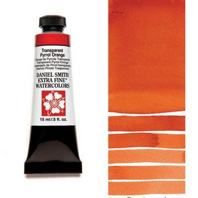 Daniel Smith Watercolour 15ml Transparent Pyrrol Orange - theartshop.com.au