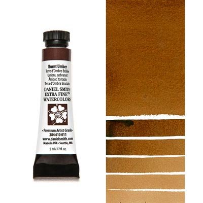 Daniel Smith W/C 5ml Burnt Umber - theartshop.com.au