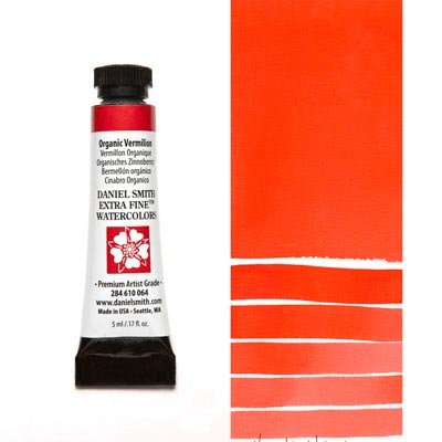 Daniel Smith W/C 5ml Organic Vermilion - theartshop.com.au