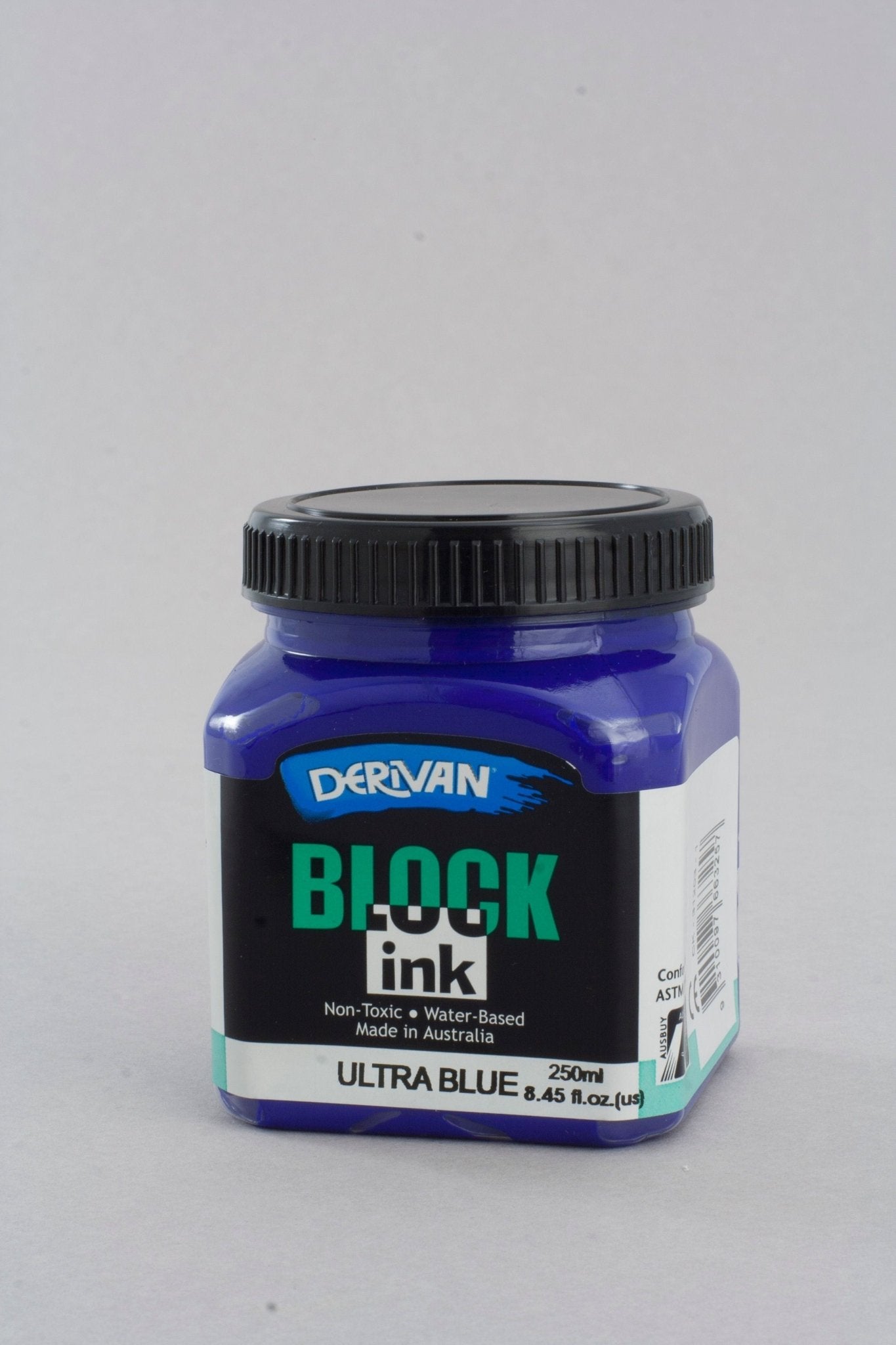 Derivan Block Printing Ink 250ml Ultra Blue - theartshop.com.au