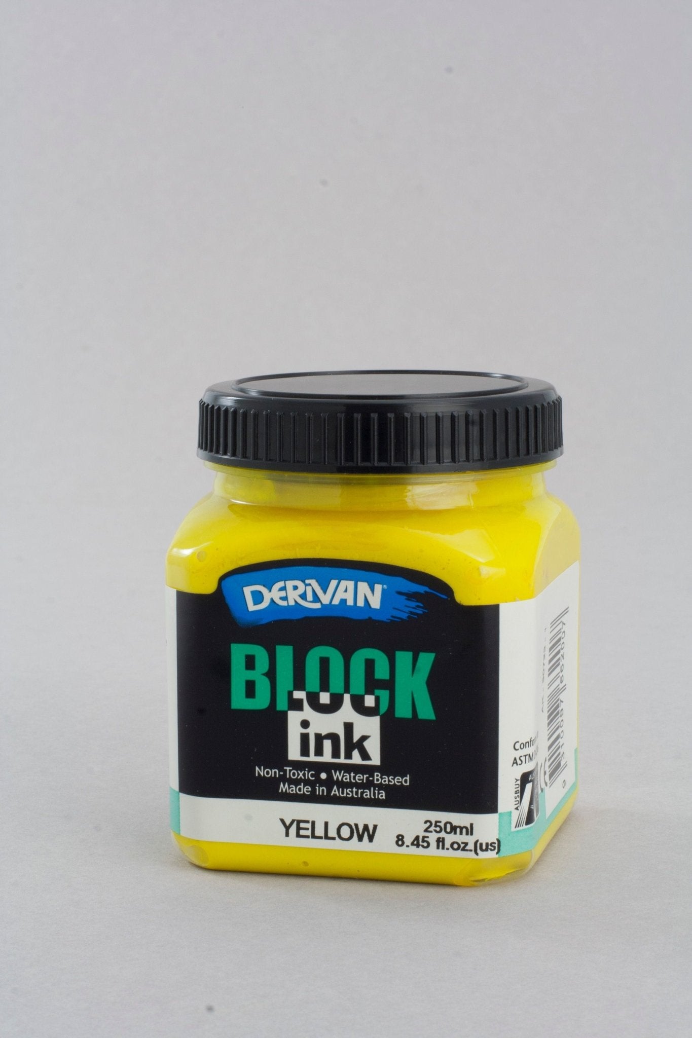 Derivan Block Printing Ink 250ml Yellow (Warm) - theartshop.com.au