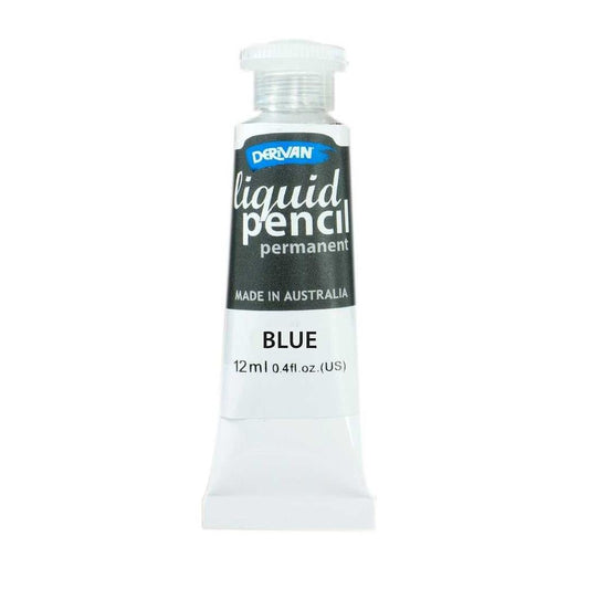 Derivan Liquid Pencil 12ml Permanent Blue - theartshop.com.au