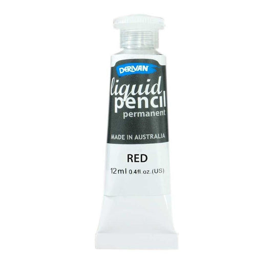 Derivan Liquid Pencil 12ml Permanent Red - theartshop.com.au