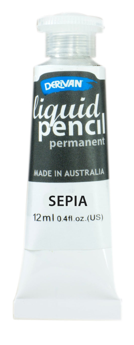 Derivan Liquid Pencil 12ml Permanent Sepia - theartshop.com.au