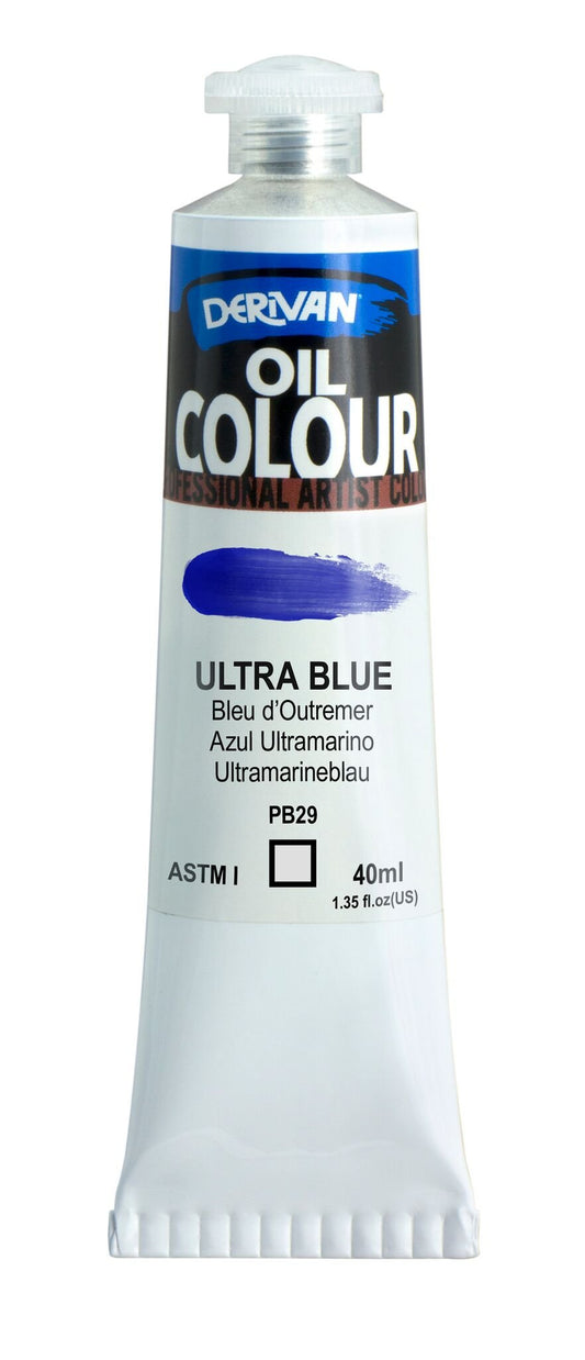Derivan Oil Paint 40ml Ultra Blue - theartshop.com.au