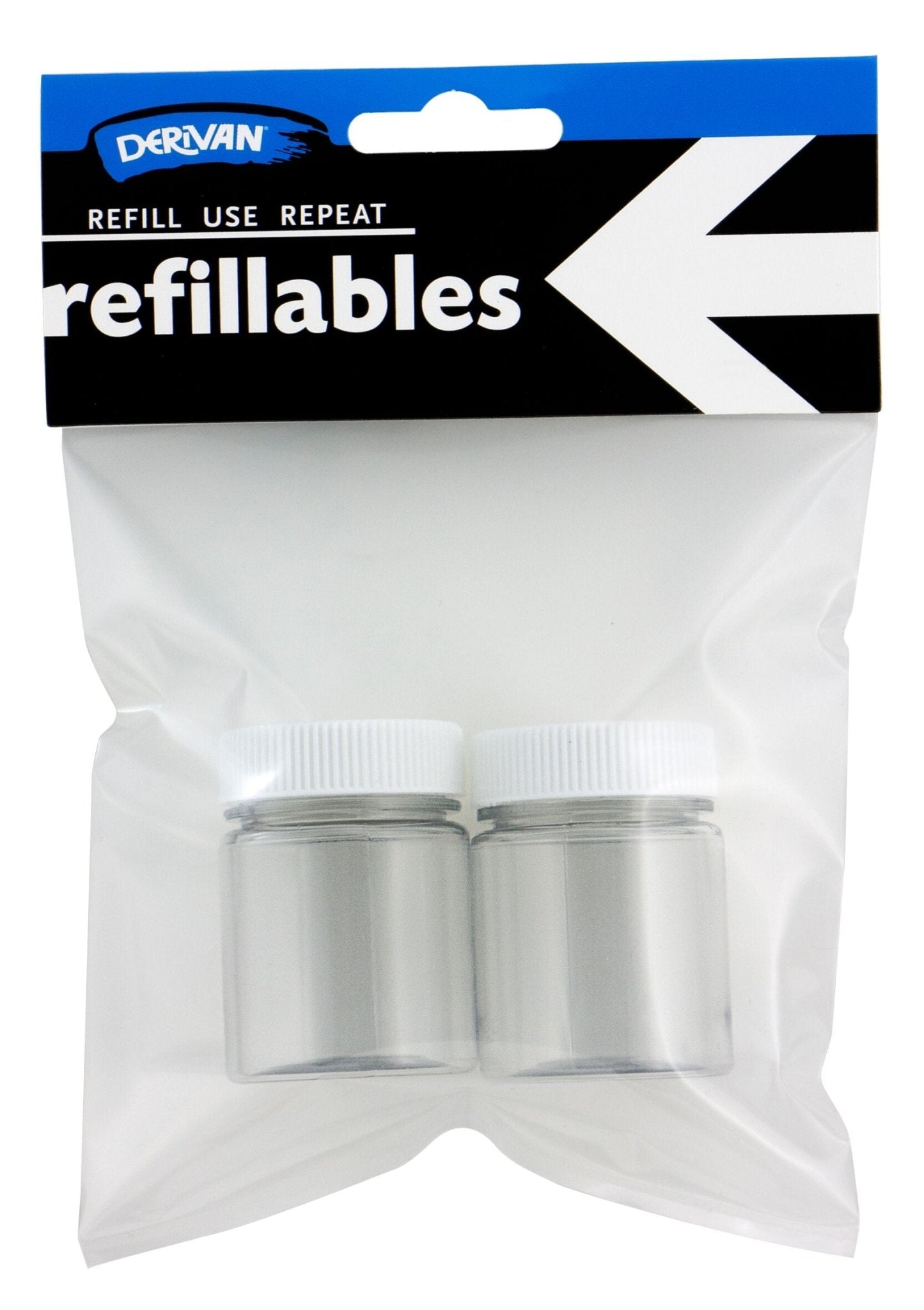 Derivan Refillables 2 x 40ml Sample Jar & Lid - theartshop.com.au
