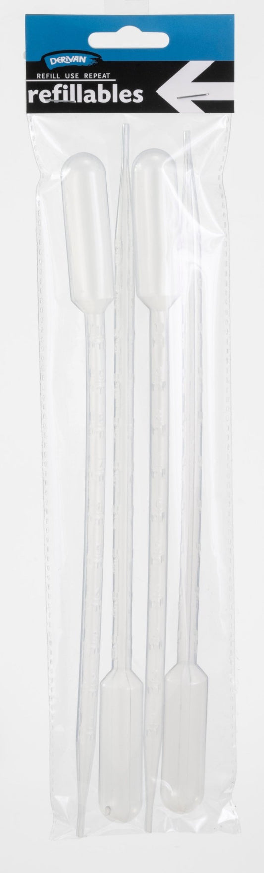 Derivan Refillables 4 x 10ml Plastic Pipette - theartshop.com.au