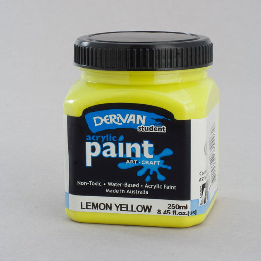 Derivan Students 250ml Lemon Yellow (Cool) - theartshop.com.au