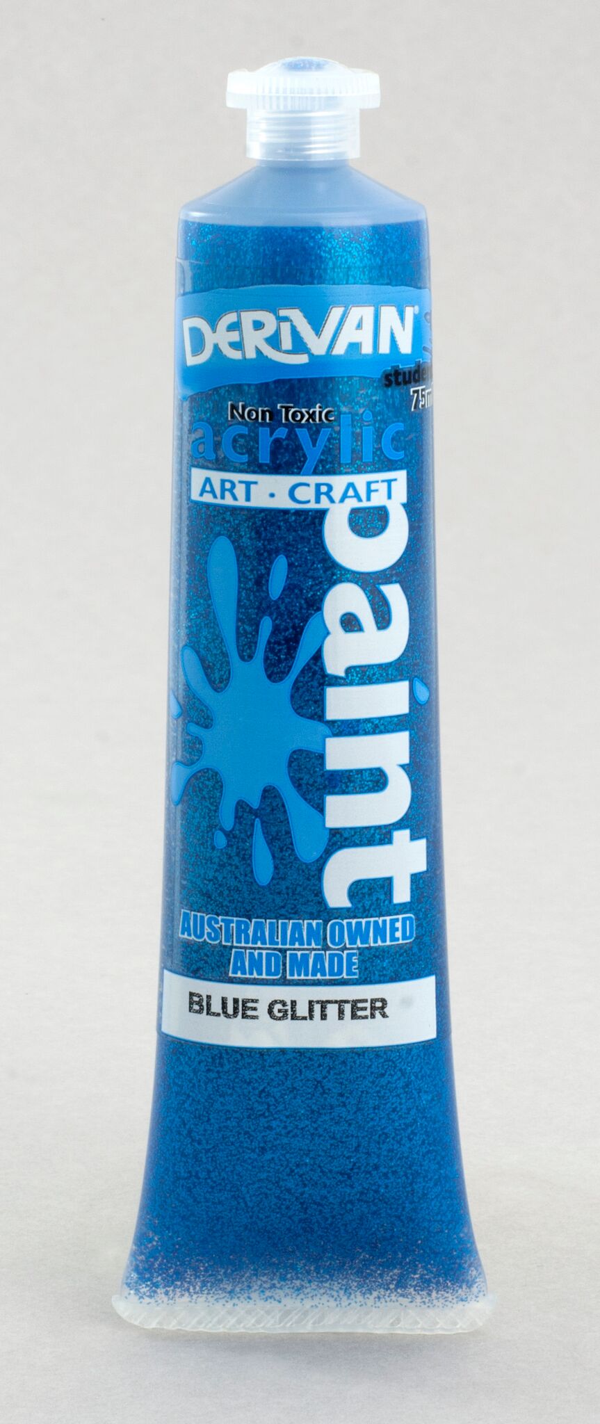 Derivan Students 75ml Blue Glitter - theartshop.com.au