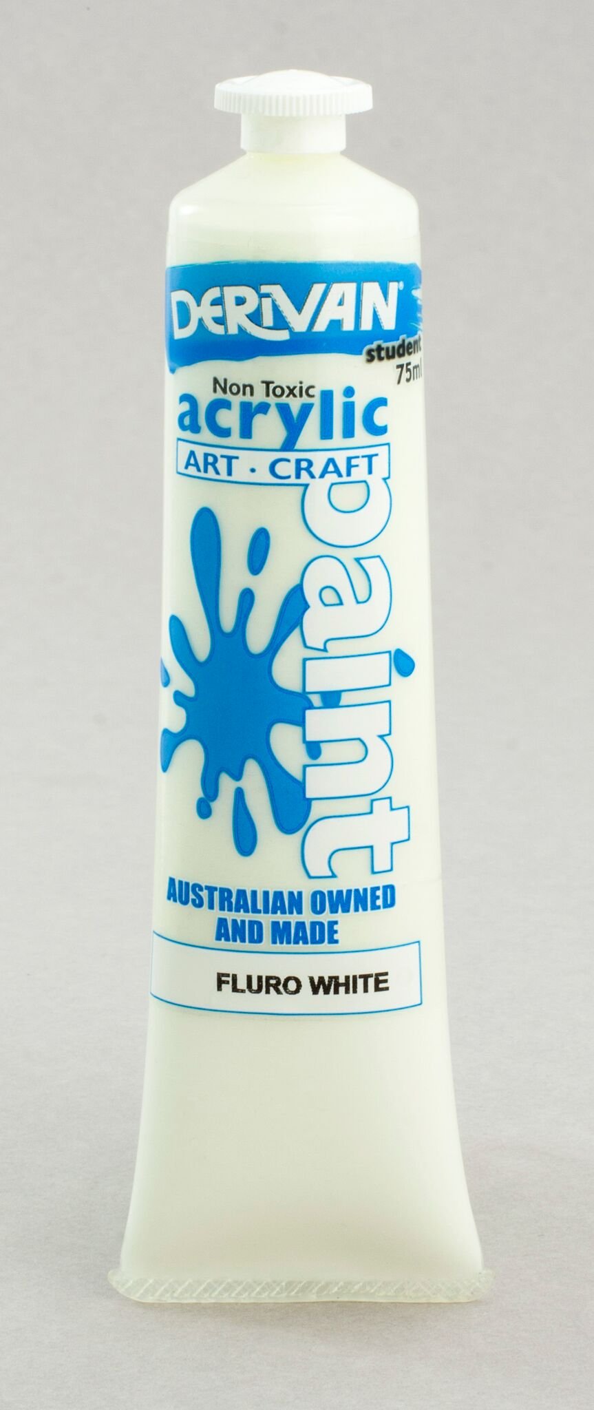 Derivan Students 75ml Fluoro White - theartshop.com.au