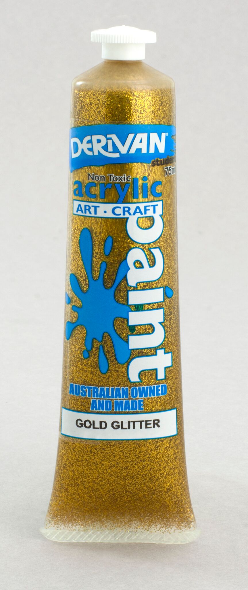 Derivan Students 75ml Gold Glitter - theartshop.com.au