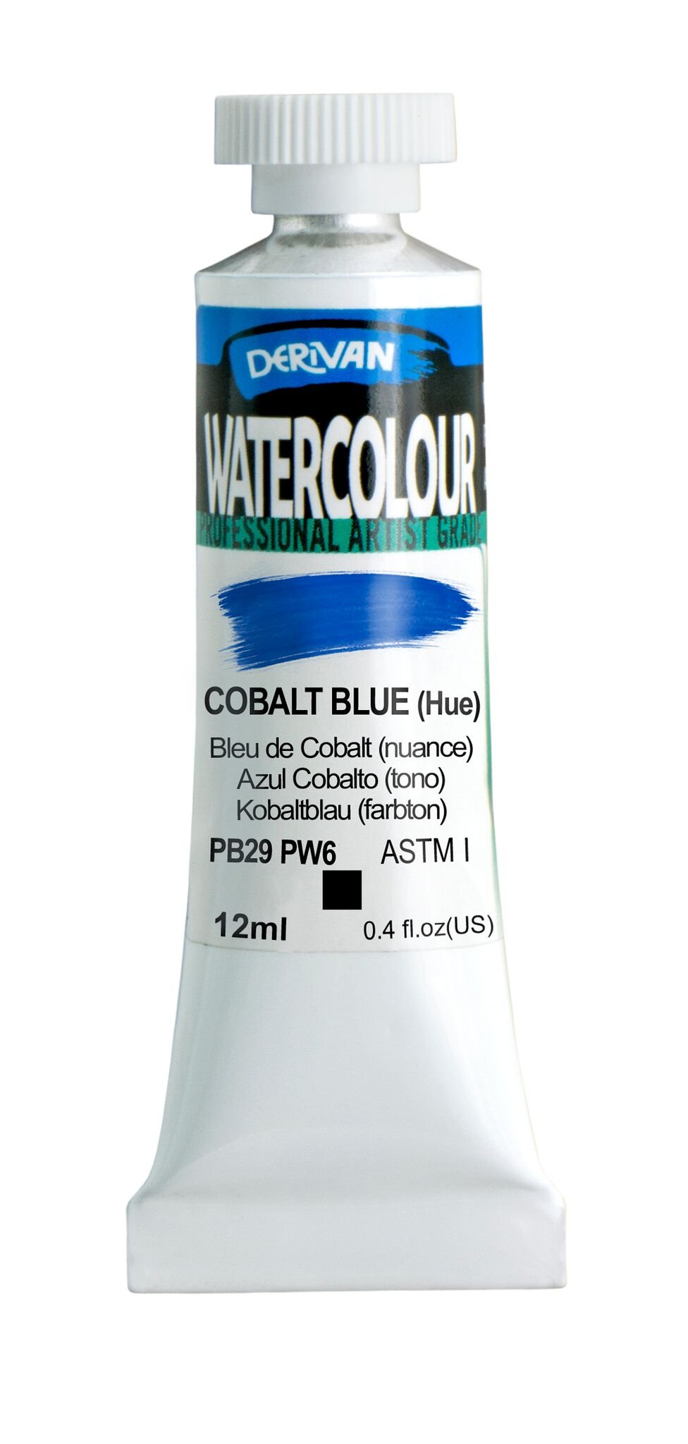Derivan Watercolour 12ml Cobalt Blue - theartshop.com.au