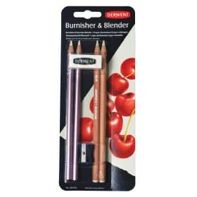 Derwent Burnishing and Blending Pencils Blister Pkt Contains 2 Each of Pencils + Sharpener & Eraser - theartshop.com.au