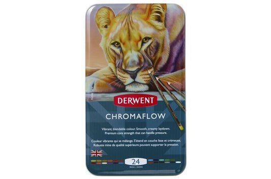 Derwent Chromaflow Tin 24 - theartshop.com.au