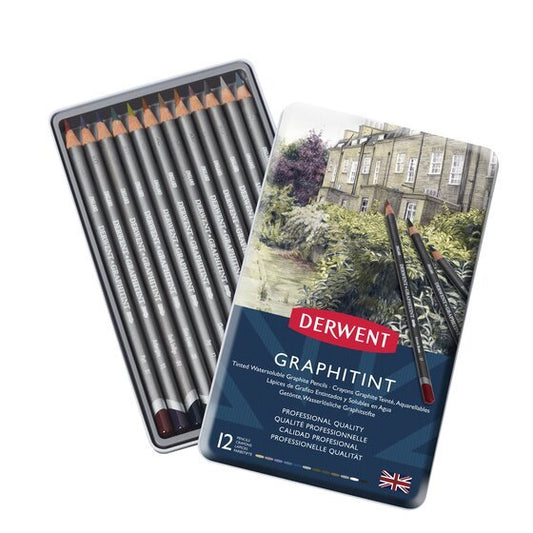 Derwent Graphitint Tin 12 - theartshop.com.au