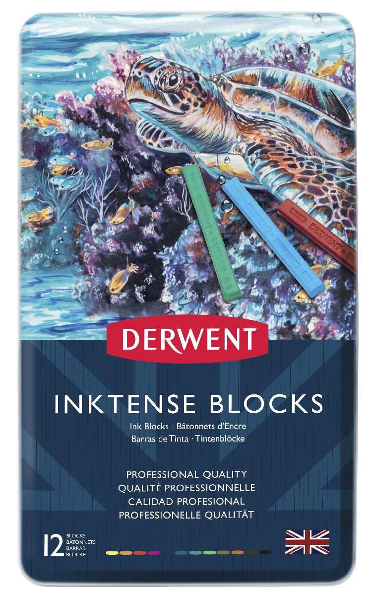 Derwent Inktense Blocks Tin 12 - theartshop.com.au