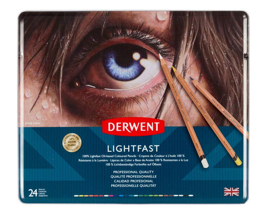 Derwent Lightfast Tin 24 - theartshop.com.au