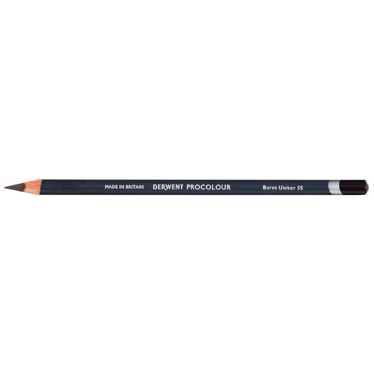 Derwent Procolour Pencil Burnt Umber 55 - theartshop.com.au