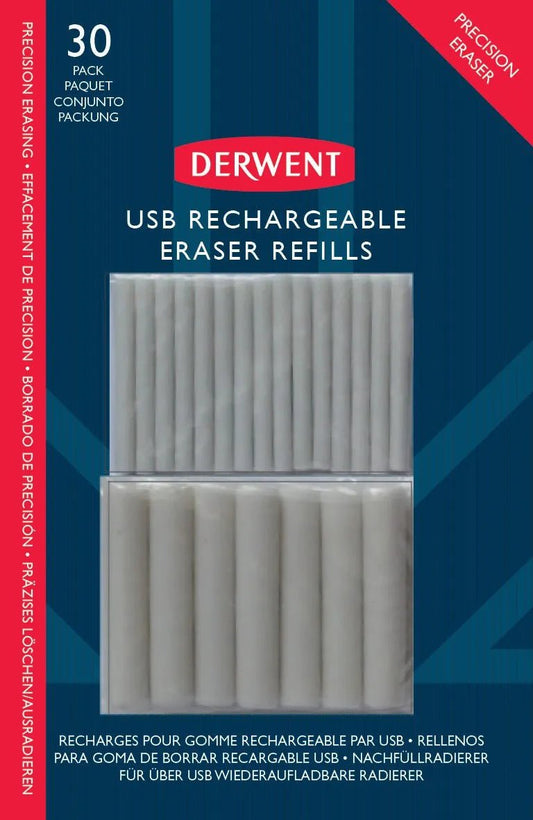 Derwent USB Rechargable Eraser Refill 30 Pack - theartshop.com.au