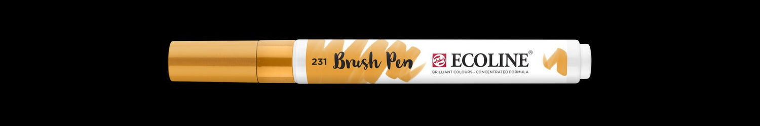 Ecoline Brush Pen 231 Gold Ochre - theartshop.com.au