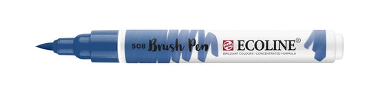 Ecoline Brush Pen 508 Prussian Blue - theartshop.com.au