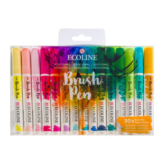 Ecoline Brush Pen Set 30 - Additional - theartshop.com.au