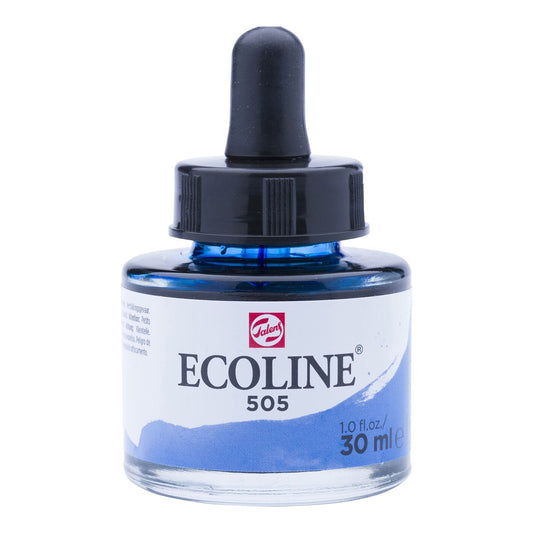 Ecoline Liquid Watercolour 30ml 505 Ultramarine Light - theartshop.com.au