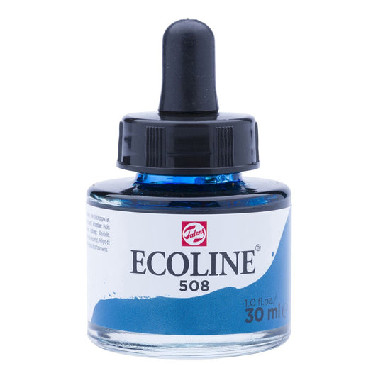 Ecoline Liquid Watercolour 30ml 508 Prussian Blue - theartshop.com.au