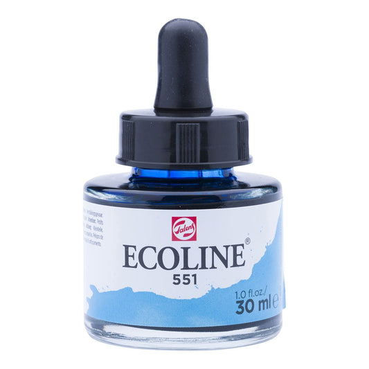 Ecoline Liquid Watercolour 30ml 551 Sky Blue Light - theartshop.com.au
