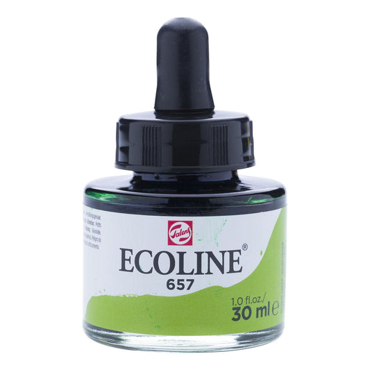 Ecoline Liquid Watercolour 30ml 657 Bronze Green - theartshop.com.au