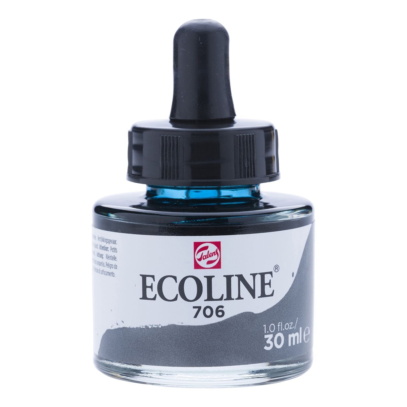 Ecoline Liquid Watercolour 30ml 706 Deep Grey - theartshop.com.au