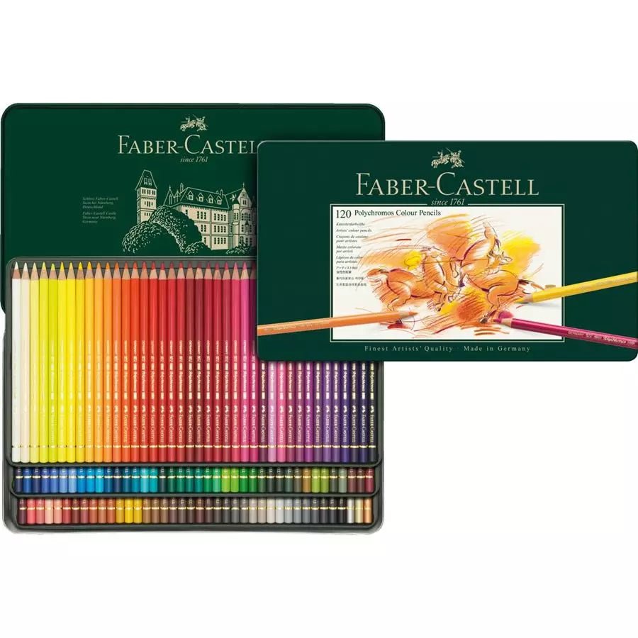 Faber Castell Polychromos Pencils Tin 120 - theartshop.com.au