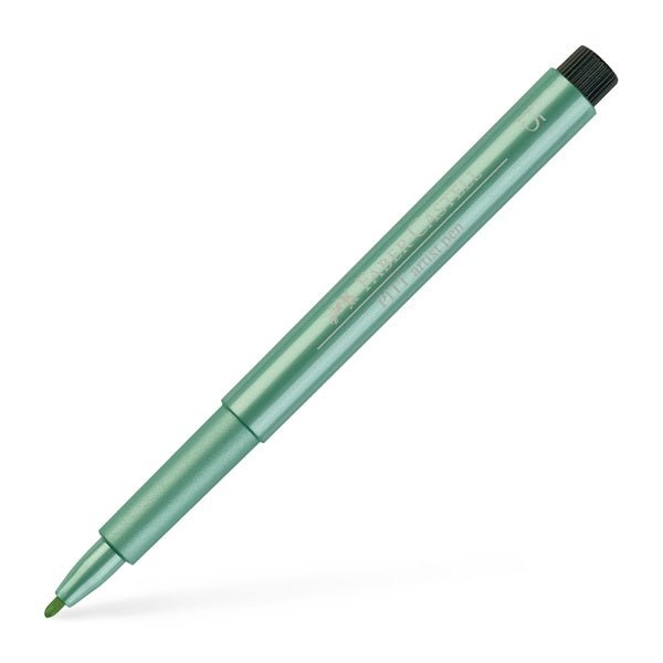 Faber Pitt Marker 1.5mm Metallic Green - theartshop.com.au
