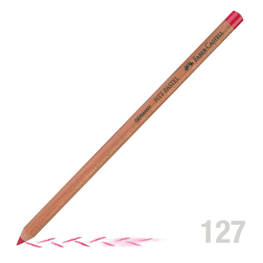 Faber Pitt Pastel Pencil 127 Pink Carmine - theartshop.com.au
