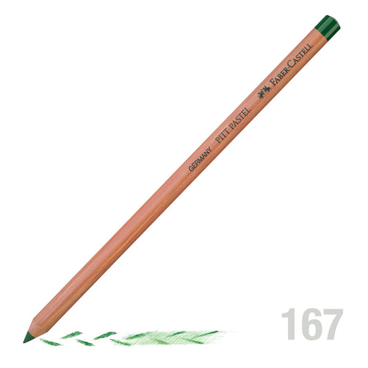 Faber Pitt Pastel Pencil 167 Permanent Green Olive - theartshop.com.au