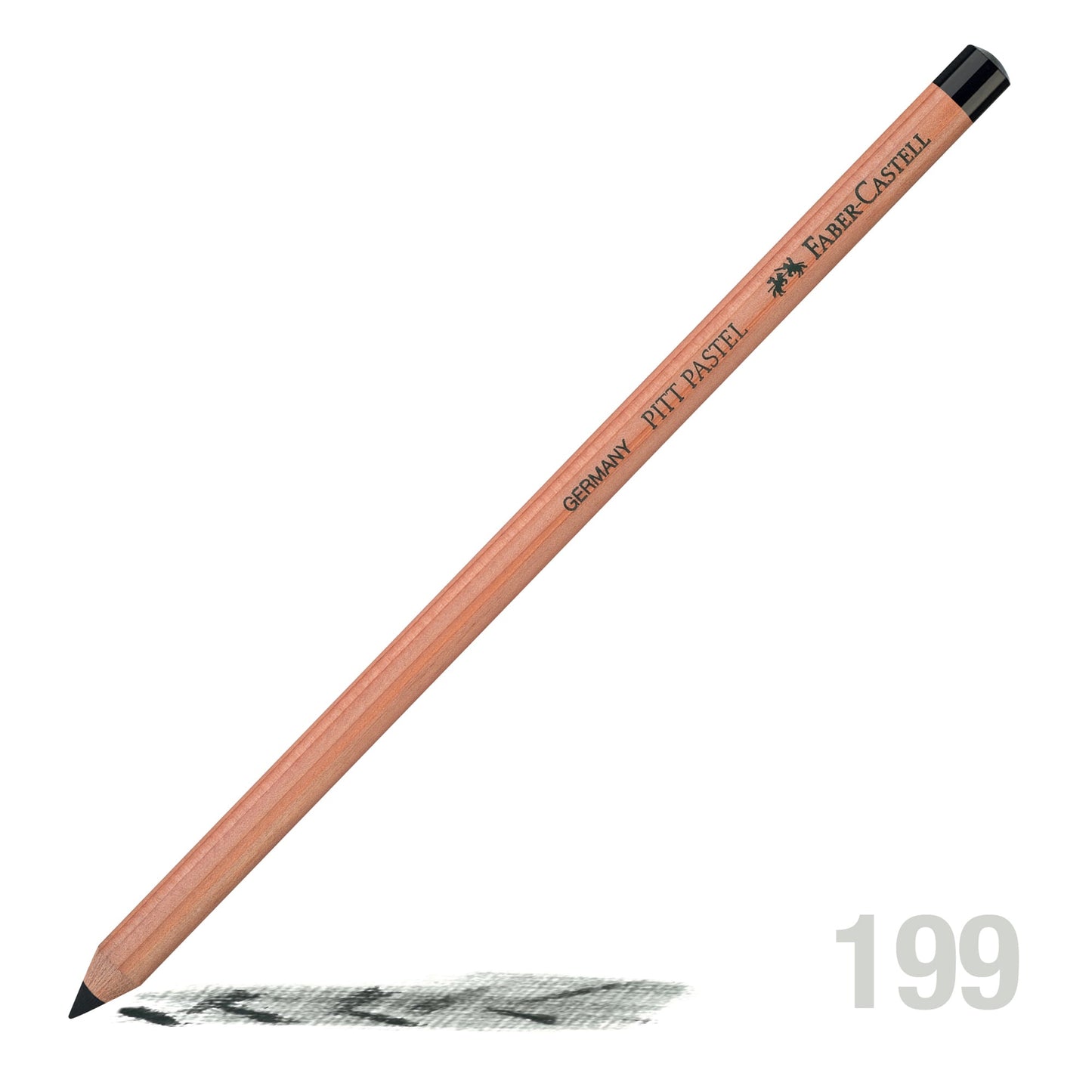Faber Pitt Pastel Pencil 199 Black - theartshop.com.au
